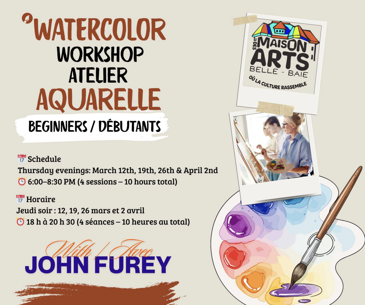 Watercolorus course at Maison des Arts